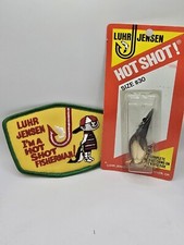 Vintage Luhr Jensen Era Hot Shot 30 on Red Card. Gold Reflector Black Scale 🔥🔥