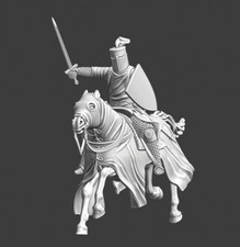 Northern Crusades Miniatures Medieval Crusader Charging 28mm 32mm 35mm 40mm 54mm
