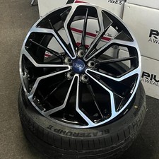 19" Ford ST4 style Black/Pol alloy wheels 235/35/19 Falken tyres Focus Connect