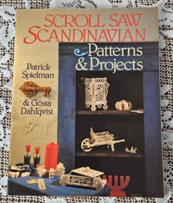 SCROLL SAW SCANDINAVIAN PATTERNS & PROJECTS 1995 VINTAGE PAPERBACK WOODWORKING 