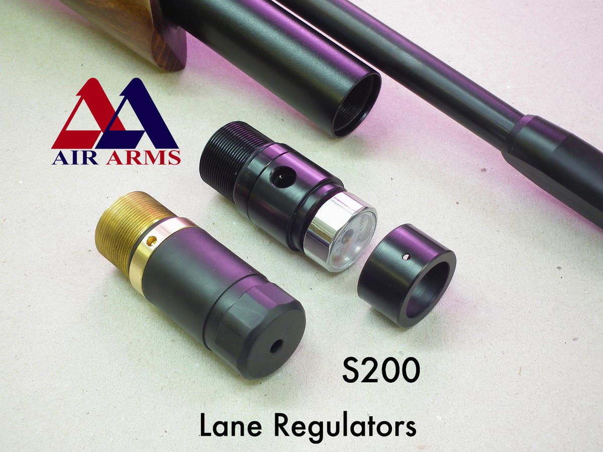 Pressure Regulator For Air Arms S200 / CZ200 MK1-MK3 PCP Air Rifles - Tuned For 85+ Shots, Adjustable 20-150 Bar
