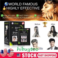 10/20/50Bags DEXE Black Hair Shampoo Best Instant Hair Color Dye ,100 Authentic