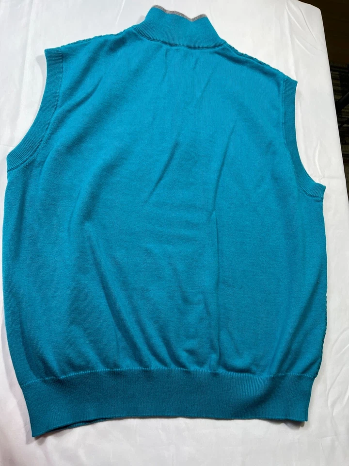 Chaleco de punto azul Jack Nicklaus para hombre talla M SKU 7101 Foto 2 de 4