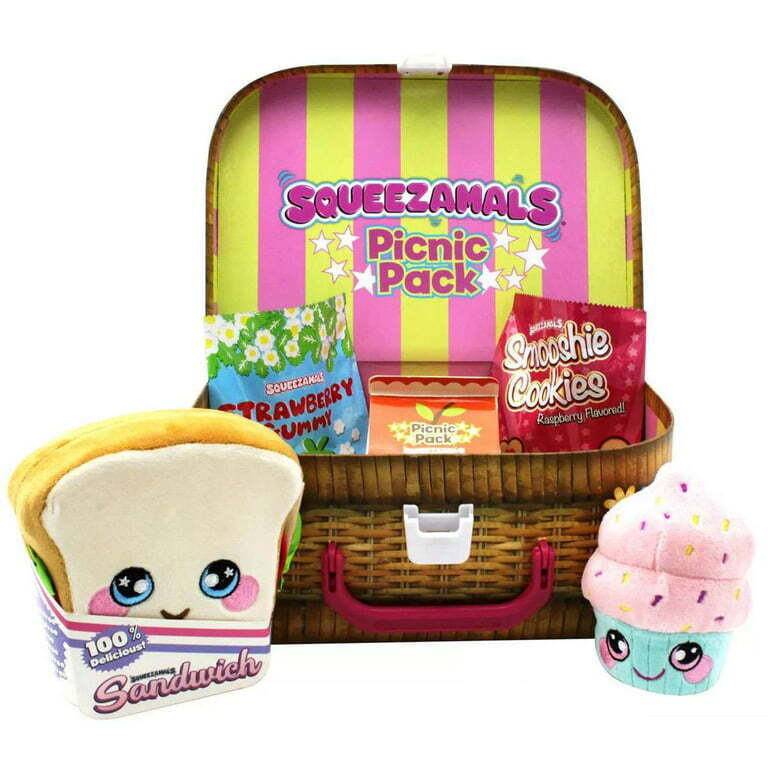 Squeezamals Picnic Pack Mystery Plush 5-Pack | eBay