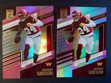 (2) 2022 Panini Donruss Elite Pink/Base Antonio Gibson #11 Washington Commanders