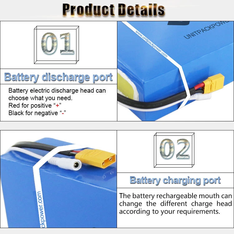 72 В 40 Ач 5000 Вт аккумулятор для электровелосипеда 48 В 52 В 60 В литиевый аккумулятор для скутера с зарядным устройством - Изображение 4 из 4