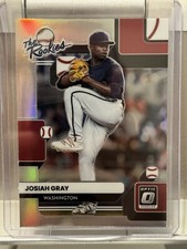2022 Panini Donruss Optic Josiah Gray SILVER Prizm No. TR-4 The Rookies