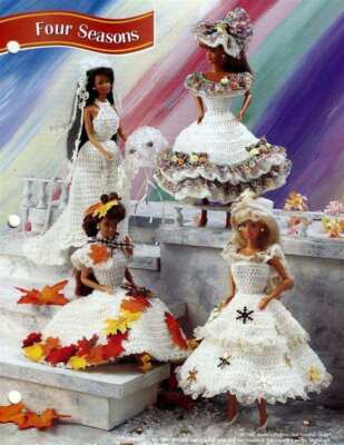 NEW FOUR SEASONS ANNIES FASHION DOLL CROCHET CLUB BEAUTIFUL DRESSES OOP