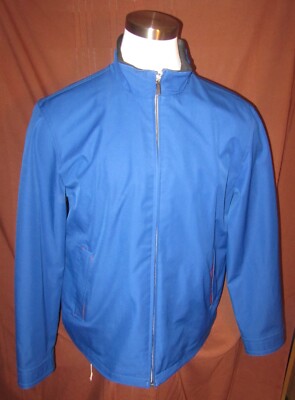 Rainforest Membrane System Mens Lined Full-Zip Jacket, Blue, Size L, EUC