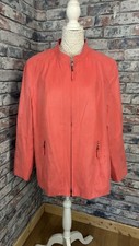 Gelco Women’s Pink Zip Through Long Sleeve Jacket Size Uk 24