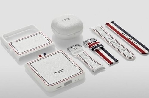 Samsung Galaxy Z Flip3 5G SM-F711U Thom Browne Edition 256GB - White (Unlocked) - Picture 9 of 11