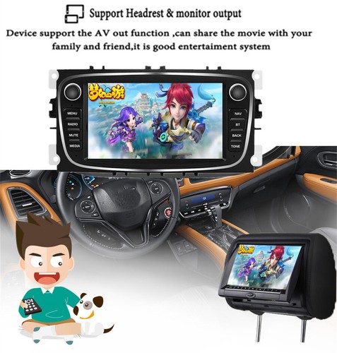 7" Android8.1 Car Stereo Radio GPS Multimedia Player For Ford Focus S-Max Mondeo - Picture 20 of 24