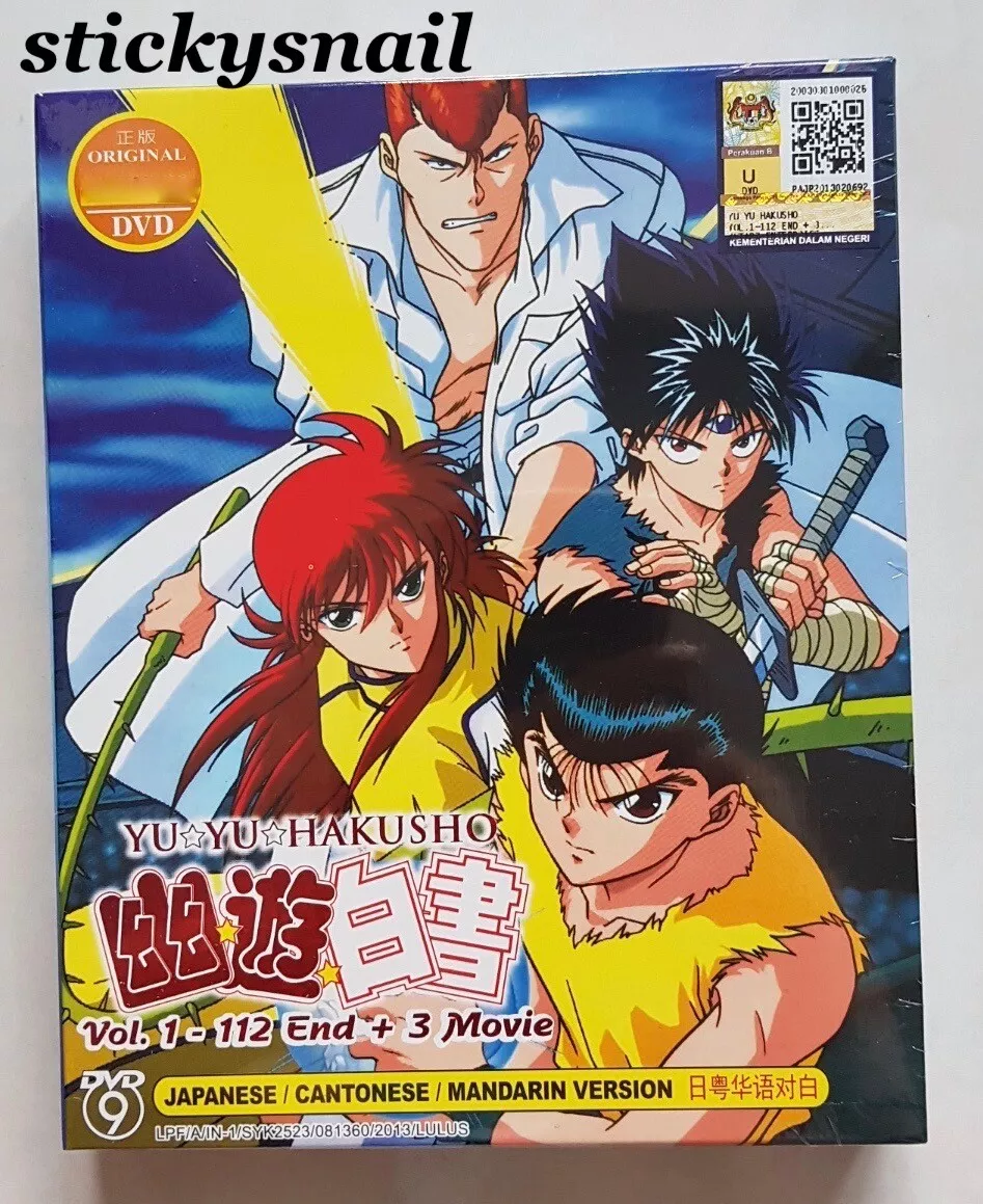 ANIME YU YU HAKUSHO GHOST FILES MOVIE COLLECTIONS DVD ENGLISH DUBBED +FREE  ANIME