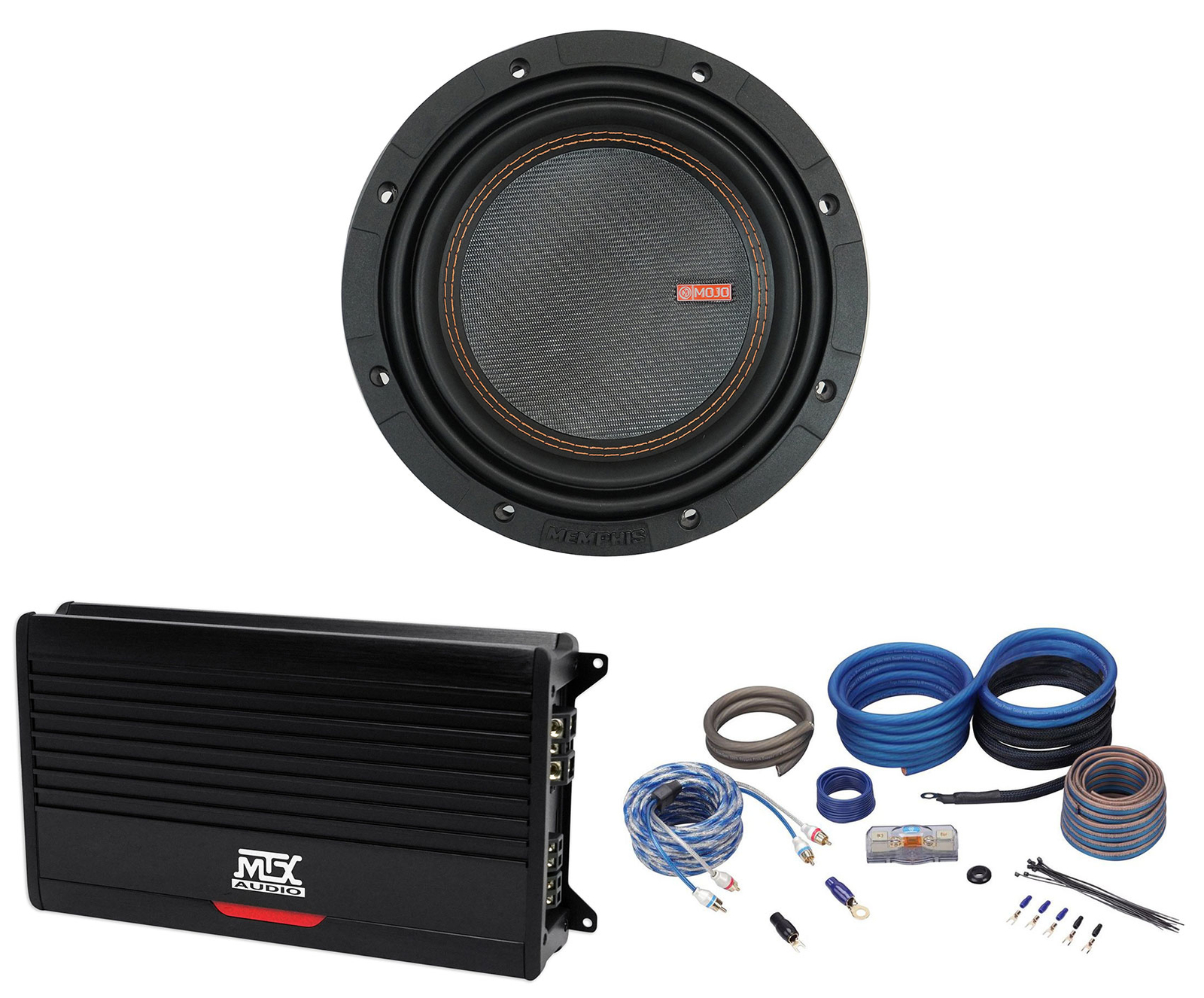 Автомобильный сабвуфер Memphis Audio MOJO MJM812 8 Sub моноусилитель MTX THUNDER10001 61190₽