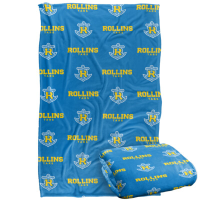 Rollins College Logo Pattern Silky Touch Super Soft Throw Blanket