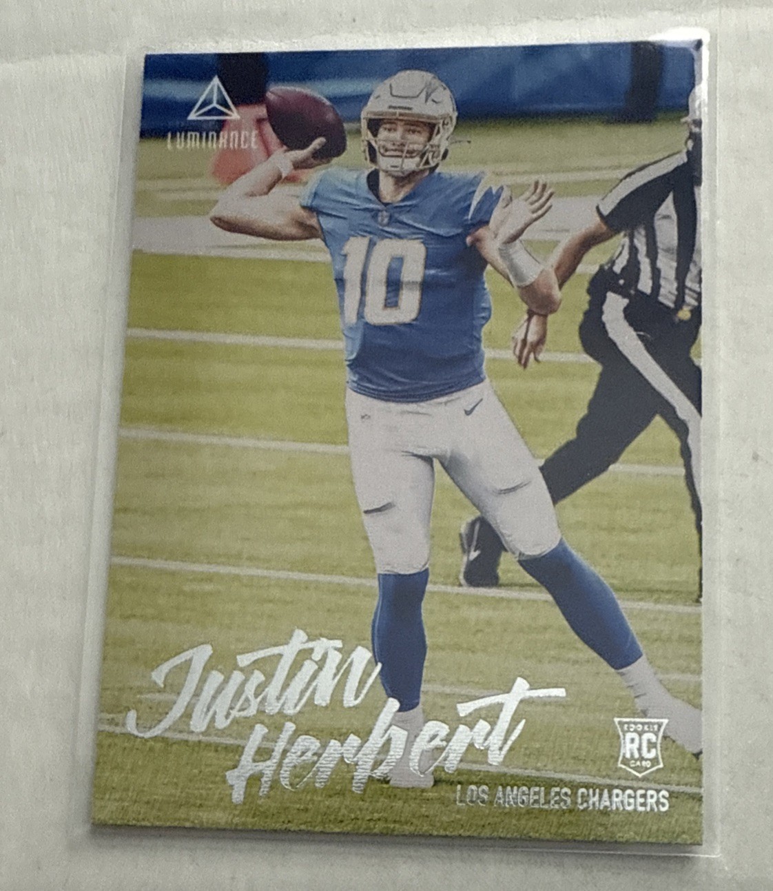 2020 Chronicles Justin Herbert Luminance Update Rookies RC #203 Chargers