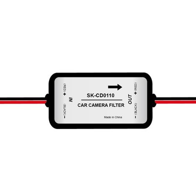 Filter für Rückfahrkamera, 12V DC Auto Power Filter Power Filter Relais, Auto...