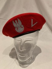 SAMMLERSTÜCK POLEN BARETT ROT LUFTLANDETRUPPEN ( FALLSCHIRMJÄGER) FELDWEBEL