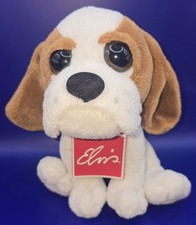 HOUND DOG PLUSH GRACELEND Toy Stuffed Animal Elvis Tag 7"