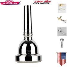 Lightweight Silver Plated Alto Trombone Mouthpiece 12C for Superior Playability