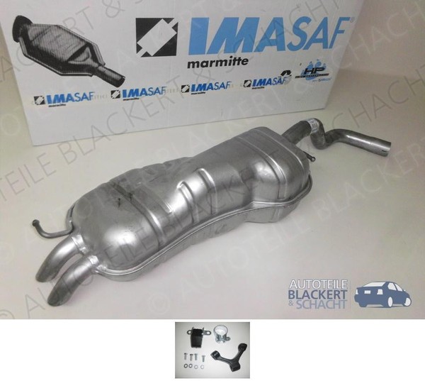 Imasaf ESD Auspuff Endtopf+Anbauteile für Audi/Vw/Seat A3+Golf Iv+Beetle+Leon-image