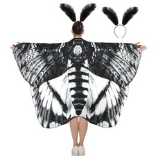 Remagr 2 Pcs Halloween Moth Butterfly Wings 78.7 x 51.2 Inch, Elegant Style
