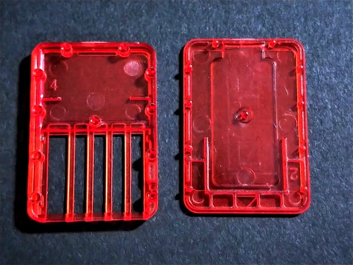 ( 9) RED SWITCH REPLACEMENT CASE REPAIR BROKEN NINTENDO GAME "SRC" (BLACK PCB)