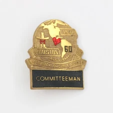 Houston Livestock Show and Rodeo Committeeman Badge 60th Anniversary VTG 1992 FR