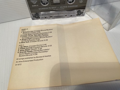 Alice Cooper X 5 From The Inside/Trash/Hey Stoopid/School/Love Cassette Tapes - Picture 14 of 24
