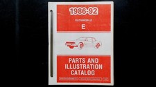 Oldsmobile E Parts Illustration Catalog 1986-92 Gm 32e Nov 1992