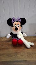 Vintage 1987 Disney Disneyland Minnie Mouse Plush Stuffed Animal Fur Scarf
