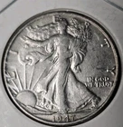 1947-P Walking Liberty Half Dollar, 90% Silver.