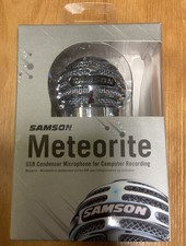 Samson Meteorite USB Condenser Microphone, Chrome-New