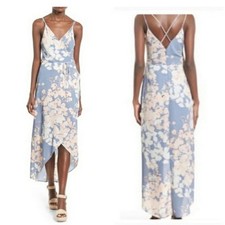 ASTR Wrap Front High/Low Dress Pastel Size Small 