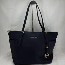 Michael Kors 6323 Tote Bag Navy A4 28x32x12 2 Outer 4 Inner Pockets