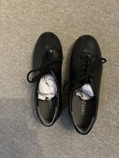 boys black Capezio tap shoes size 1.5 m, excellent condition