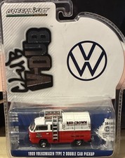 Greenlight V-Dub 1969 Volkswagen Type 2 Double Cab Pickup Red Crown  