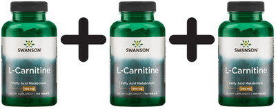 3 x Swanson L-Carnitine, 500mg - 100 tabs (481,11 EUR/kg)
