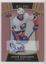 2019 Upper Deck Allure Rookies Pink Diamond 2/59 Oliver Wahlstrom #120 Auto au7