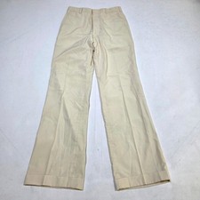 At-Ease Vintage Sears Trousers Men 28x31 Made in USA 70s Dress Pants Flat Front