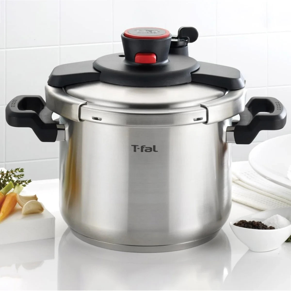 Stovetop T Fal Clipso 8 Qt Quart Stainless Steel Pot Inducti