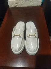 DREAM PAIRS Mules for Women, Comfortable Loafer Mules Slip On Chunky Business