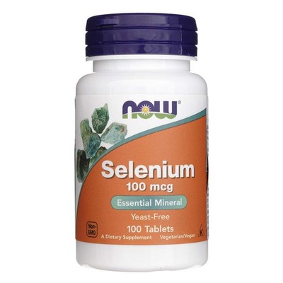 Now Foods Selen Selenium ohne Hefe 100 mcg 100 Tabletten
