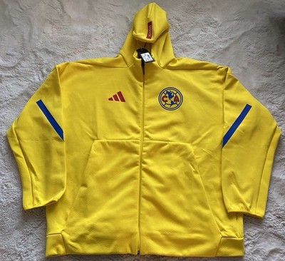 Adidas Club America Anthem Aguilas Full Zip Hooded Jacket Soccer Men s Sz 2XL