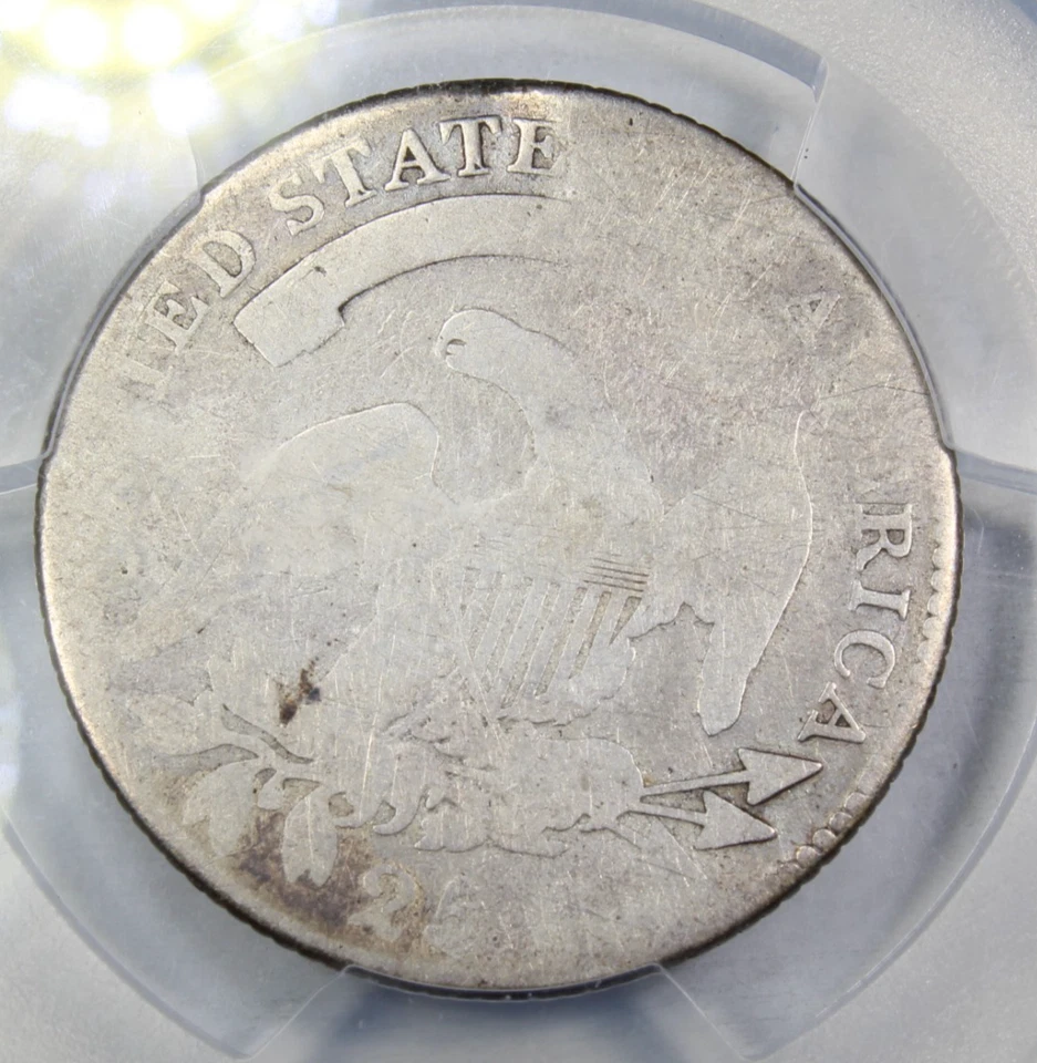 1818 Capped Bust Quarter Dollar PCGS AG Details 361,174 Mintage Free Shipping - Image 3 of 4