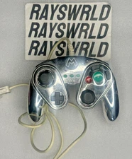 Nintendo Wii/Wii U Metal Mario Fight Pad Silver Wired Controller - OEM