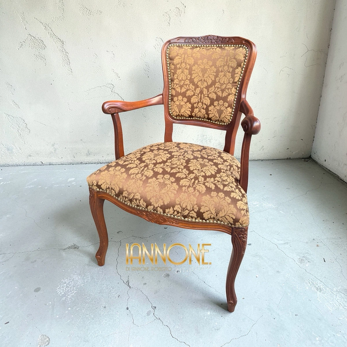 chairus Poltrona da Salotto in Velluto Poltrona Imbottita con Braccioli Poltroncina Moderna con Gambe in Metallo Poltrona Relax per Soggiorno/Camera da Letto, Grigio