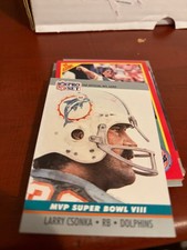 1990 Pro Set Super Bowl MVPs #8 Larry Csonka Dolphins