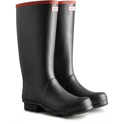 Hunter Argyll Full Knee Gummistiefel Schwarz