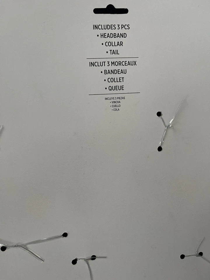 Devil 服装套装 - 头带带喇叭、领结和尾巴 — 第 4/4 张图片